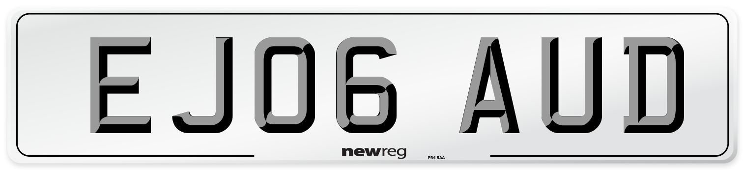 EJ06 AUD Number Plate from New Reg